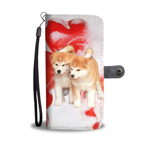 Akita Dog Wallet Case