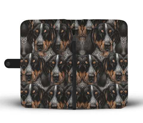 Bluetick Coonhound Dog Print Wallet Case