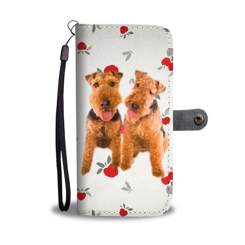 Cute Welsh Terrier Dog Print Wallet Case