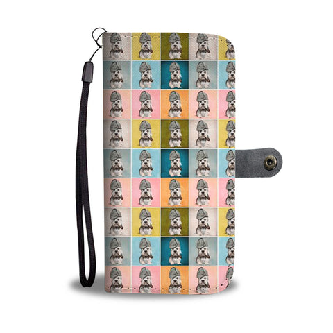 Dandie Dinmont Terrier Pattern Print Wallet Case