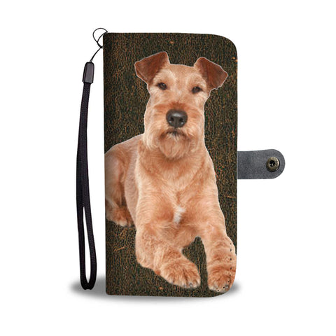 Irish Terrier Dog Print Wallet Case