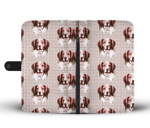 Brittany Dog Patterns Print Wallet Case