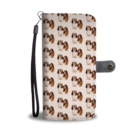 Lhasa Apso Pattern Print Wallet Case