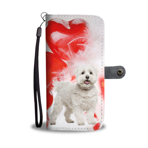 Maltese Dog Wallet Case