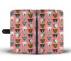 Pitbull Dog Pattern Print Wallet Case