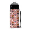 Pitbull Dog Pattern Print Wallet Case