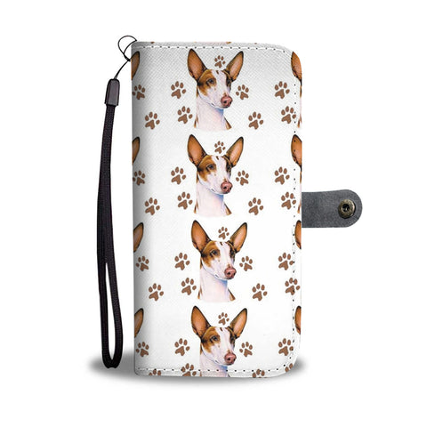 Ibizan Hound Dog Paws Patterns Print Wallet Case