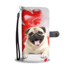 Laughing Pug Wallet Case