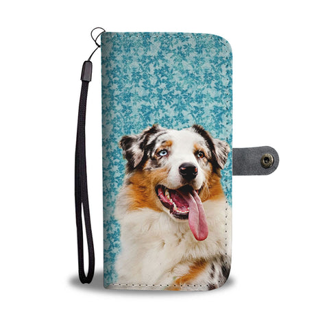 Australian Shepherd Dog Print Wallet Case