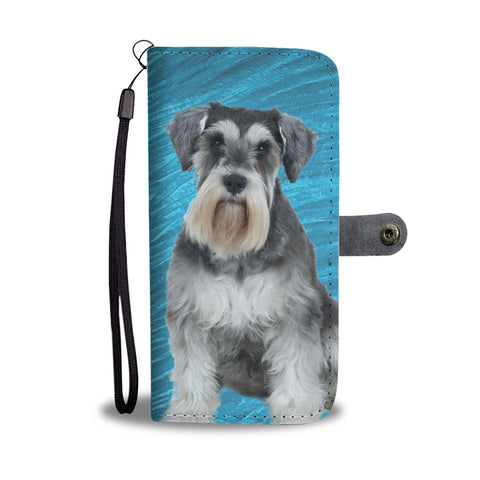 Miniature Schnauzer Print Wallet Case