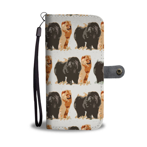 Chow Chow Dog Patterns Print Wallet Case