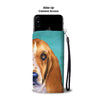 Amazing Basset Hound Dog Print Wallet Case