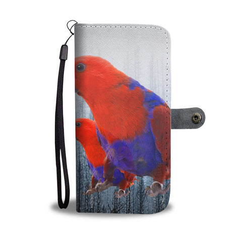 Eclectus Parrot Print Wallet Case