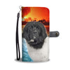 Cute Newfoundland Dog Wallet Case