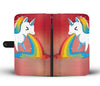 Unicorn Rainbow Print Wallet Case