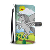 Flying Unicorn Print Wallet Case