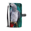 Amazing African Grey Parrot (Congo Grey Parrot) Print Wallet Case