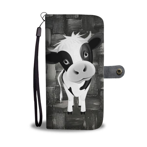 Black & White Cow Print Wallet Case
