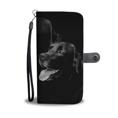 Amazing Black Labrador Dog Print Wallet Case