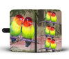 Cute LoveBird Print Wallet Case