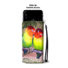 Cute LoveBird Print Wallet Case