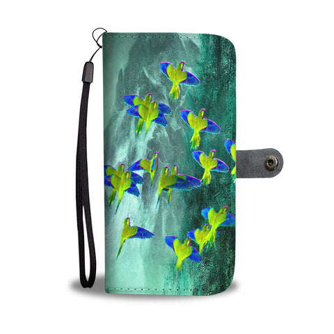 Monk Parakeet Parrot (Quaker Parrot) Print Wallet Case