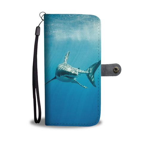 Shark Print Wallet Case