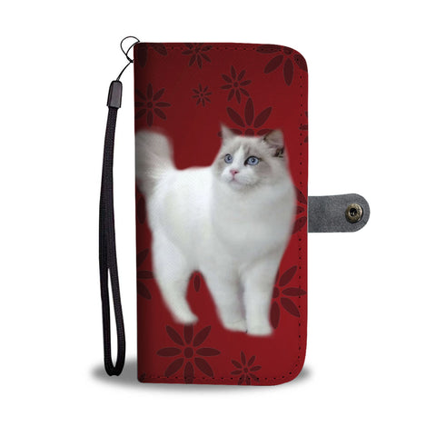 Ragdoll Cat Print Wallet Case