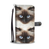 Himalayan Cat Face Print Wallet Case