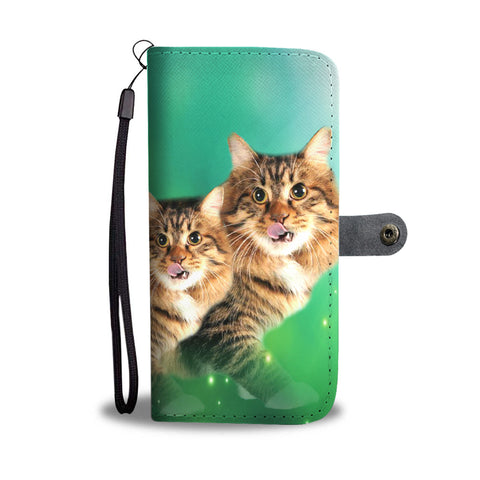 Cute American Bobtail Print Wallet Case