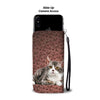 Lovely American Wirehair Cat Print Wallet Case