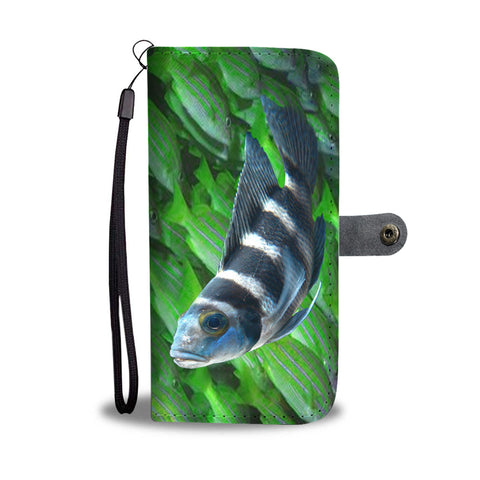 African Cichlid Fish Print Wallet Case