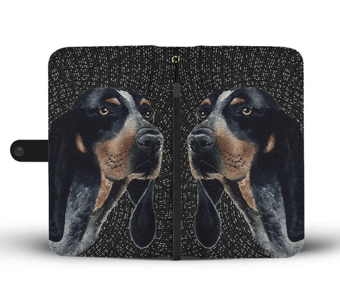 Amazing Bluetick Coonhound Dog Print Wallet Case