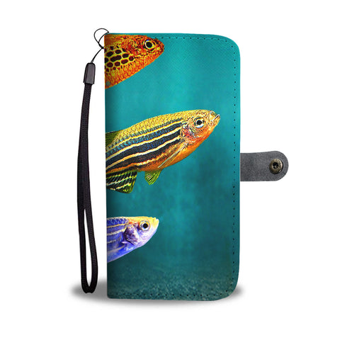 Slender Danios Fish Print Wallet Case
