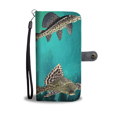 Suckermouth Catfish Print Wallet Case