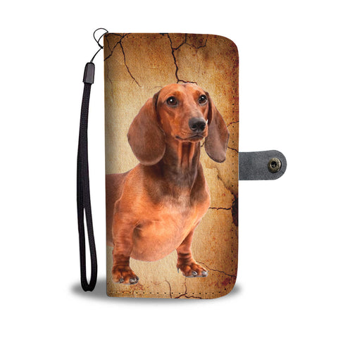 Dachshund Print Wallet Case