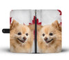 Cute Pomeranian Print Wallet Case