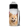 Cute Pomeranian Print Wallet Case