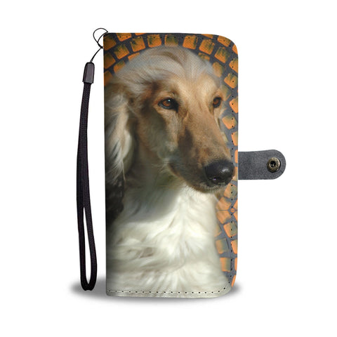 Hand Crafted Afghan Hound Dog Print Wallet Case