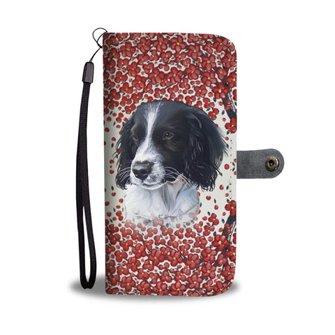 English Springer Spaniel Dog Print Wallet Case