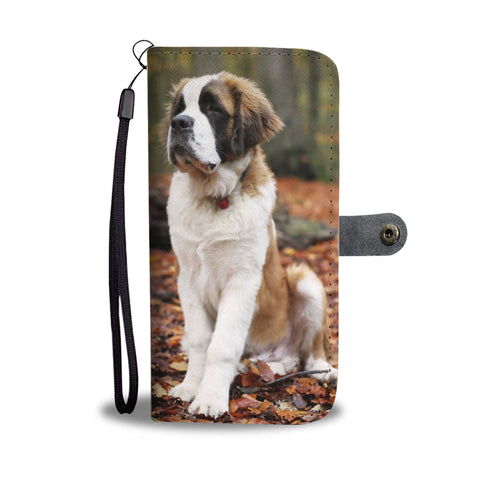 St. Bernard Print Wallet Case