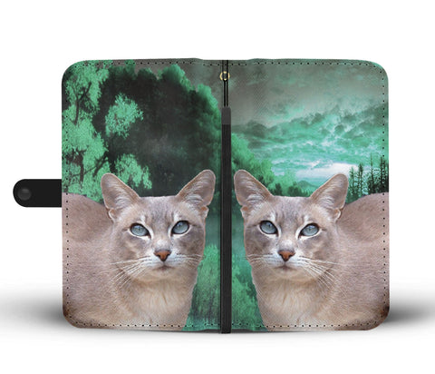 Lovely Tokinese Cat Print Wallet Case