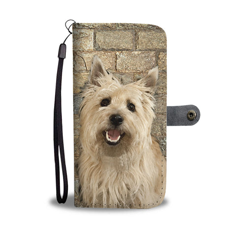 Cute Cairn Terrier Print Wallet Case
