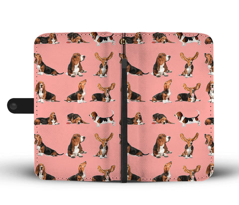 Basset Hound Dog 2nd Pattern Print Wallet Case