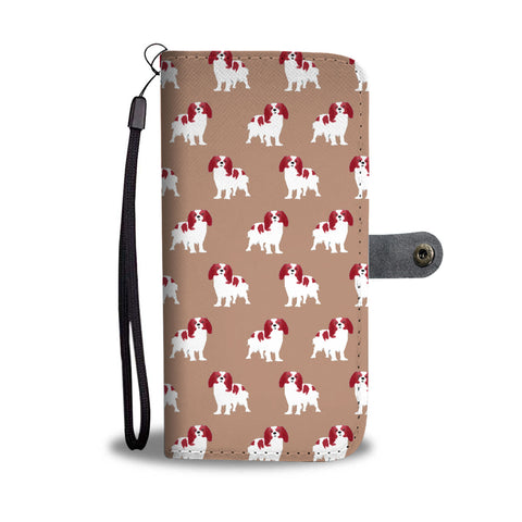 Caveliar King Charles Spaniel Dog 2nd Pattern Print Wallet Case