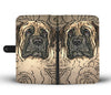 English Mastiff Dog Print Wallet Case