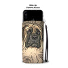 English Mastiff Dog Print Wallet Case