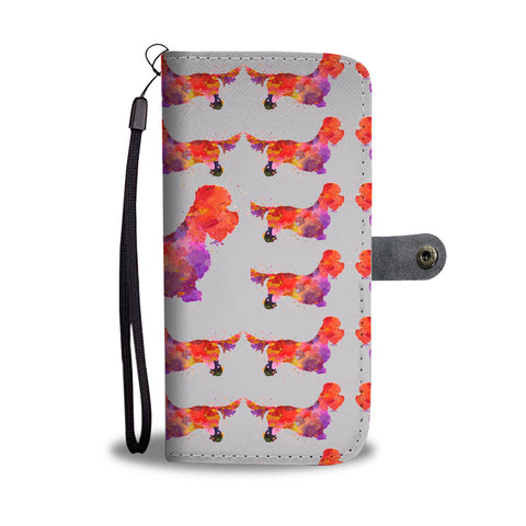 Dandie Dinmont Terrier Dog 2nd Pattern Print Wallet Case