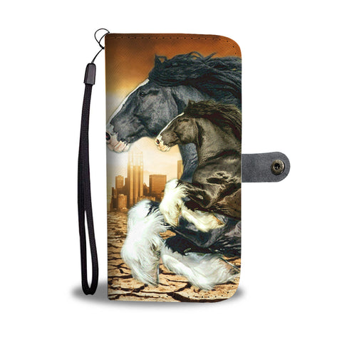 Shire Horse Print Wallet Case