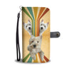 Cute West Highland White Terrier ( Westie ) Dog Print Wallet Case